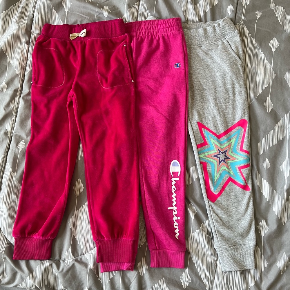Girls cozy and warm pants, bundle of 3